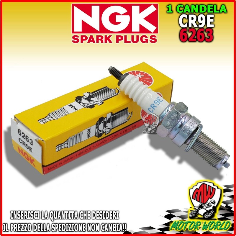 CANDELA ORIGINALE NGK CR9E SPECIFICA YAMAHA YZF R1 1000 2000 2001