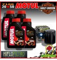 TAGLIANDO OLIO MOTUL 7100 20W50 + FILTRO HARLEY FXSTS Springer Softail 1987 - 99