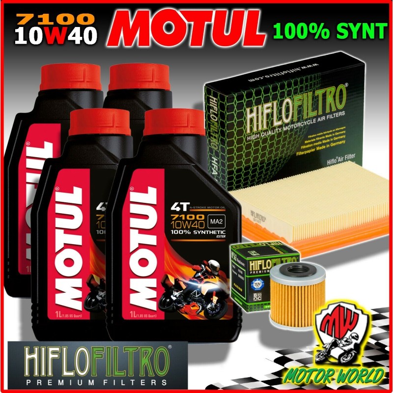 KIT TAGLIANDO OLIO MOTUL 7100 10W40 + FILTRI APRILIA 550 SXV Street Legal 2009