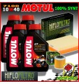 KIT TAGLIANDO OLIO MOTUL 7100 10W40 + FILTRI APRILIA 550 SXV Street Legal 2009