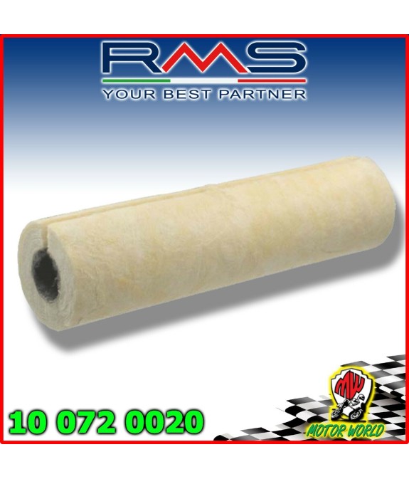 CARTUCCIA LANA ROCCIA Ø 80x300 per SILENZIATORE MARMITTA SCARICO MOTO QUAD ATV