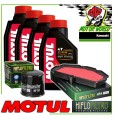 KIT TAGLIANDO OLIO MOTUL 7100 10W40 + FILTRI KAWASAKI Z650 Z 650 ABS 2017 2018