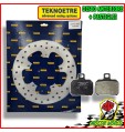 DISCO FRENO ANTERIORE + PASTIGLIE ORGANICHE PIAGGIO X9 500 2001 2002 2003
