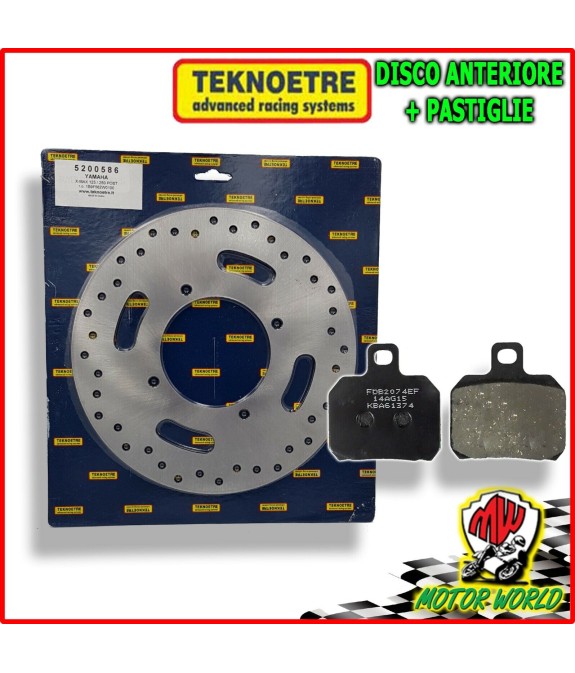 KIT DISCO FRENO POSTERIORE + PASTIGLIE ORGANICHE YAMAHA X-MAX YP R 125 2012 2013