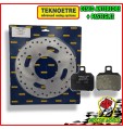 KIT DISCO FRENO POSTERIORE + PASTIGLIE ORGANICHE YAMAHA X-MAX YP R 125 2012 2013