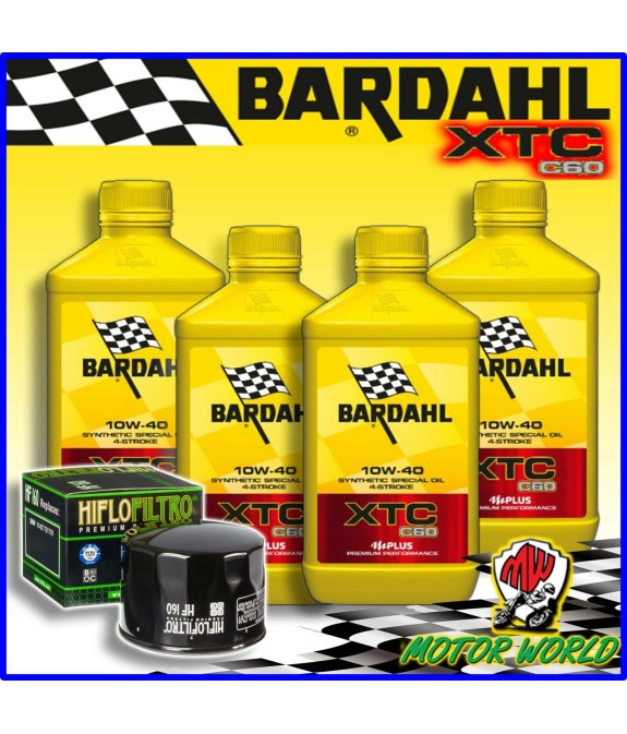 TAGLIANDO 4LT BARDAHL XTC C60 10W40 + FILTRO Husqvarna 900 Nuda 2011 2012 2013