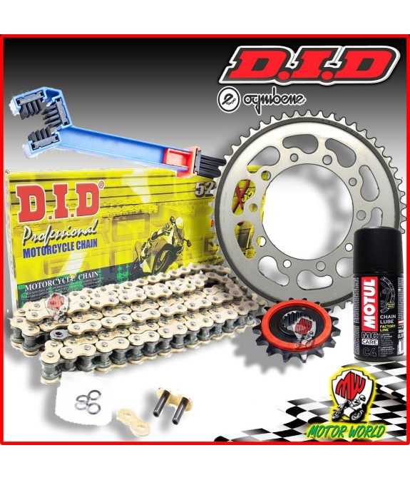 KIT TRASMISSIONE CATENA DID CORONA PIGNONE TRIUMPH BONNEVILLE 800 T100 2006