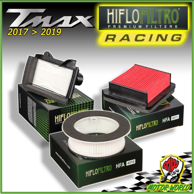 KIT TAGLIANDO 3 FILTRI ARIA ORIGINALI HIFLO per YAMAHA T-MAX TMAX 530 2019