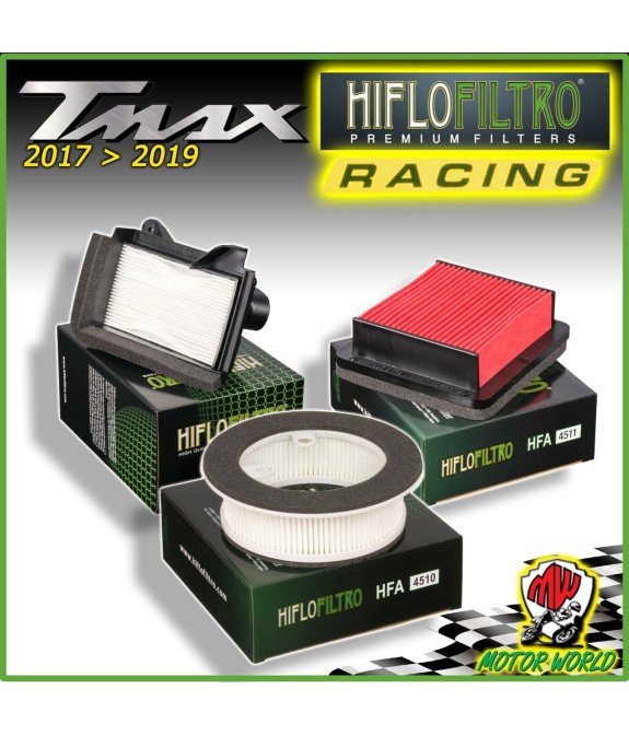 KIT TAGLIANDO 3 FILTRI ARIA ORIGINALI HIFLO per YAMAHA T-MAX TMAX 530 2019