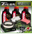 KIT TAGLIANDO 3 LT MOTUL 7100 10W40 + 3 FILTRI ARIA 1 OLIO YAMAHA T-MAX 500 2011