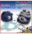 CILINDRO GRUPPO TERMICO 75cc D.47 RMS 100080281 PIAGGIO APE 50 90 FL CROSS FL2