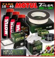 KIT TAGLIANDO 3 LT MOTUL 7100 10W40 + 3 FILTRI ARIA 1 OLIO YAMAHA T-MAX 500 2007