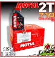 12LT OLIO MISCELA MOTORE MOTO SCOOTER MOTUL 710 2T 100% SINTETICO