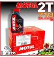 Olio Motore Moto Motul 710 6 litri 2 tempi 100% Sintetico Estere antifumo 6lt