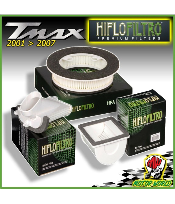KIT TAGLIANDO 3 FILTRI ARIA ORIGINALI HIFLO per YAMAHA T-MAX TMAX 500 2007