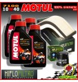 KIT TAGLIANDO OLIO MOTUL 7100 10W40 + FILTRI KAWASAKI ZX-10R 1000 Ninja 2007