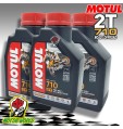 OLIO MOTUL 710 SINTETICO 100% 2tempi MOTO SCOOTER Full Synthetic MISCELA 3 LITRI