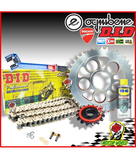 KIT TRASMISSIONE CATENA DID CORONA PIGNONE DUCATI MULTISTRADA 1100 - S 2009