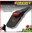 PORTATARGA OMOLOGATO CIRCUIT NO PROBLEM UNIVERSALE MOTO CROSS ENDURO MOTARD