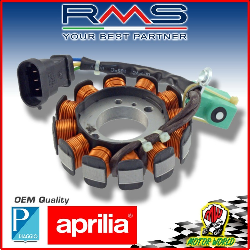 ALTERNATORE STATORE MAGNETE RMS PER PIAGGIO VESPA SPRINT 4T 50 2017