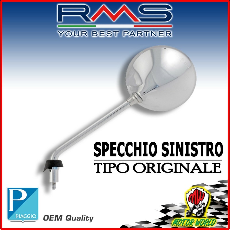 SPECCHIO SPECCHIETTO SX RETROVISORE SINISTRO PIAGGIO VESPA LX 125 2005 2006