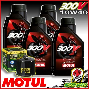 KIT TAGLIANDO RACING MOTUL 300V + FILTRO RC Yamaha YZF-R1 M 1000 2015 2016 2017