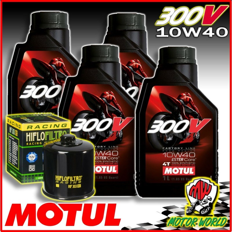 KIT TAGLIANDO RACING MOTUL 300V + FILTRO RC Yamaha YZF-R1 1000 2006