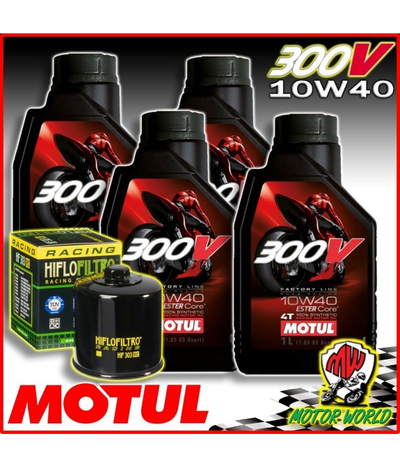 KIT TAGLIANDO RACING MOTUL 300V + FILTRO RC Yamaha YZF-R1 1000 2006