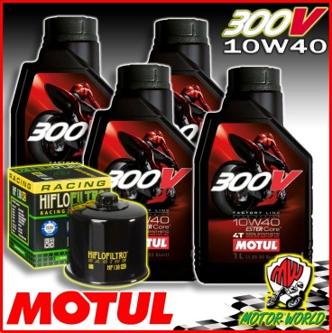 KIT TAGLIANDO RACING MOTUL 300V + FILTRO RC Suzuki GSX-R 1300 Hayabusa 2012 2013