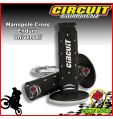 COPPIA MANOPOLE MOTO CROSS ENDURO CIRCUIT MOTO BIANCO NERO SHERCO