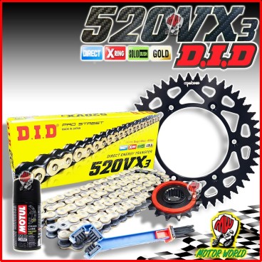 KIT TRASMISSIONE CATENA DID CORONA PIGNONE YAMAHA WR 125 1999 2000 -