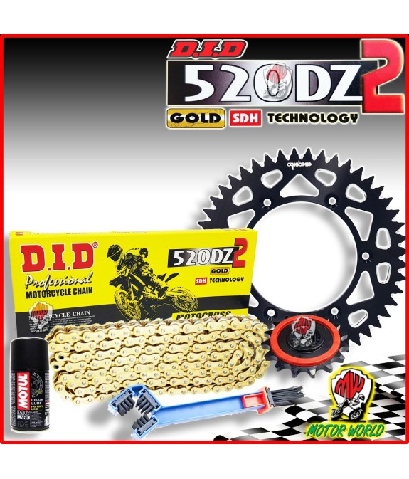 KIT TRASMISSIONE CATENA DID CORONA PIGNONE YAMAHA WR 250 F 2001 2002