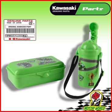 KAWASAKI bambini Lunch Set brotbox Verde Nuovo 023SPM0029