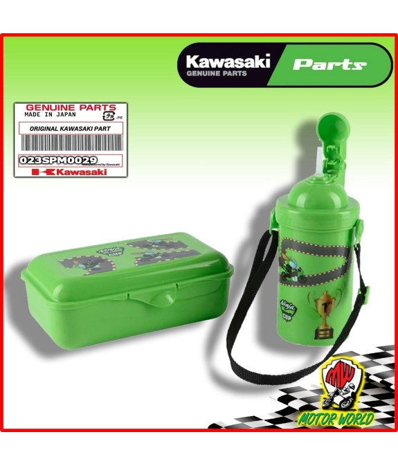 KAWASAKI bambini Lunch Set brotbox Verde Nuovo 023SPM0029