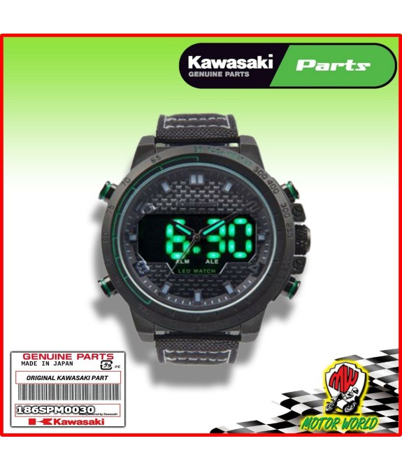 NUOVO originale. KAWASAKI Classic digitale Watch 186SPM0030 idea regalo