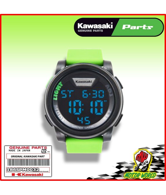 Genuine originale Kawasaki Verde Orologio Digitale Nuovo per 2019