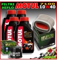 KIT TAGLIANDO OLIO MOTUL 7100 10W40 + FILTRI HIFLO HONDA VT 750 Shadow 2018