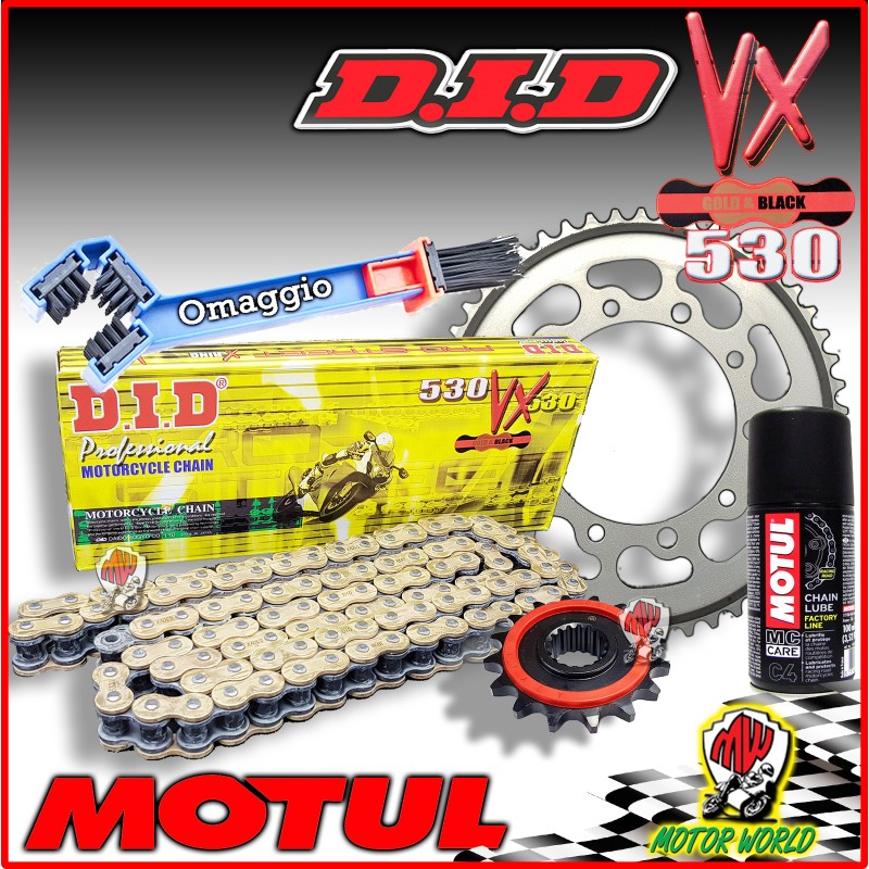 KIT TRASMISSIONE CATENA DID CORONA +2 PIGNONE TRIUMPH SPRINT 1050 ST 2011