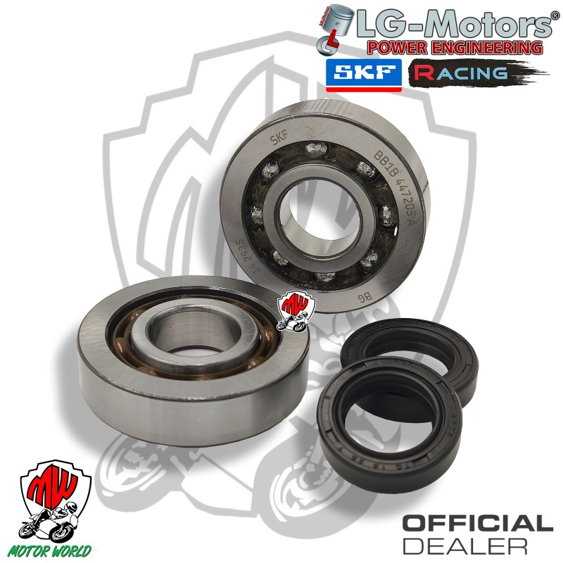 KIT CUSCINETTI SKF ALTI GIRI E PARAOLI ALBERO MOTORE PIAGGIO SFERA 50
