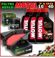 KIT TAGLIANDO OLIO MOTUL 7100 10W40 + FILTRI HIFLO KAWASAKI Ninja 650R 2015 2016