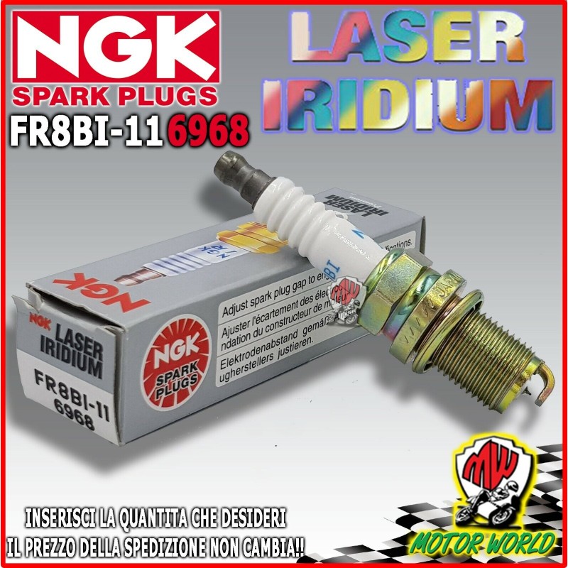 CANDELA NGK FR8BI-11 LASER IRIDIUM SPECIFICA PER HONDA VTR SP1 1000 2000 2001