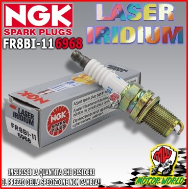 CANDELA NGK FR8BI-11 LASER IRIDIUM SPECIFICA PER Mondial Piega 1000 2003