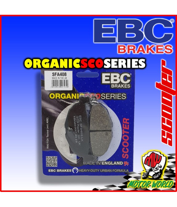 SFA408 PASTIGLIE ORGANICHE EBC POSTERIORI YAMAHA T MAX ABS XP 500 2011