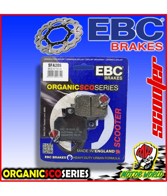 PASTIGLIE FRENO ORGANICHE EBC POSTERIORI YAMAHA X-MAX YP R 125 2009 2010 2011