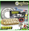 KIT TRASMISSIONE CATENA TROFEO CORONA PIGNONE KAWASAKI GPZ 550 UNITRACK 1990