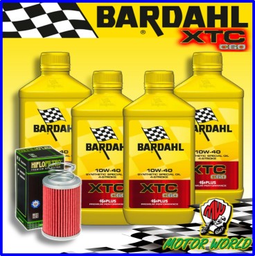 KIT TAGLIANDO OLIO BARDAHL XTC C60 10W40 + FILTRO MV AGUSTA Brutale 1090 RR 2011