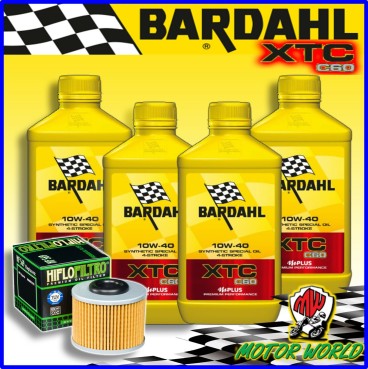 KIT TAGLIANDO OLIO BARDAHL XTC C60 10W40 + FILTRO MV AGUSTA Turismo Veloce Lusso