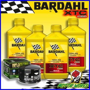 KIT TAGLIANDO OLIO BARDAHL XTC 10W40 + FILTRO Moto Guzzi 1400 California 2014