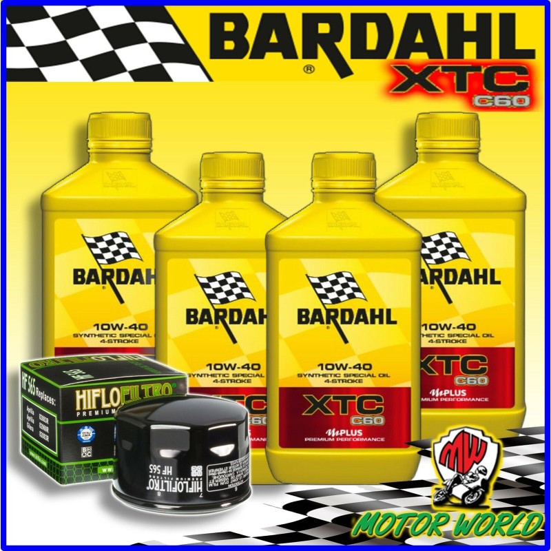 KIT TAGLIANDO OLIO BARDAHL XTC 10W40 + FILTRO Moto Guzzi 1400 California 2014