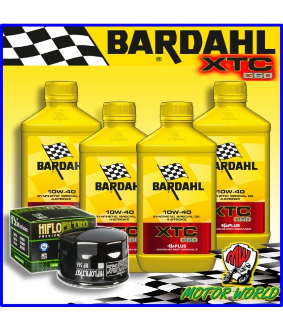 KIT TAGLIANDO OLIO BARDAHL XTC 10W40 + FILTRO Moto Guzzi 1400 California 2014